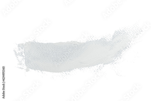 White acrylic paint, ink brush stroke, brush, line, art. Clean artistic design stripe elements. Isolated Hand Drawn PNG Texture. Transparent background.