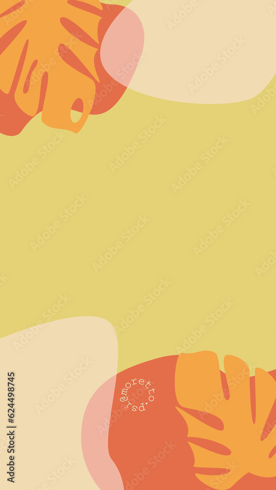 LEAFS background, simple, template, vector, red, yellow, orange