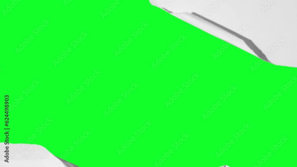 Transition of the scene with the paper breaking