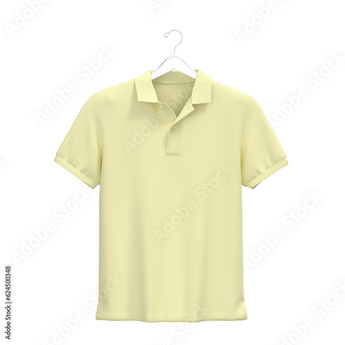 Men polo shirt hanger yellow