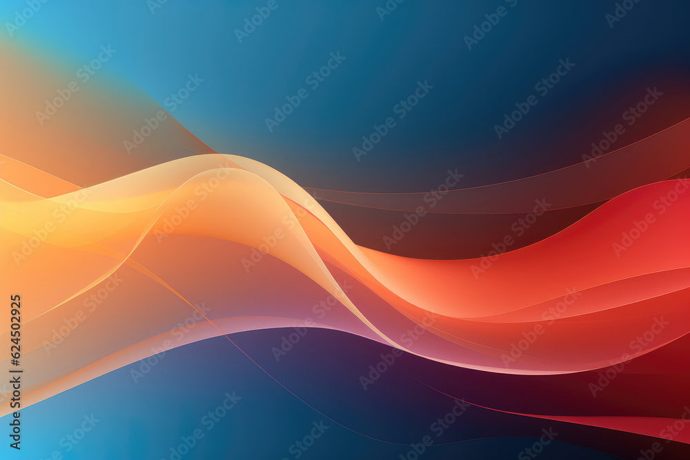 Abstract Swirl Lines Colorful Background