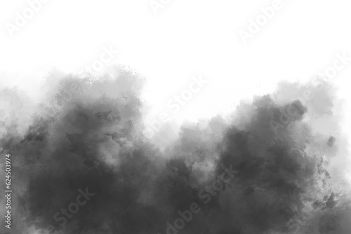 dark fog or smoke on white copy space background