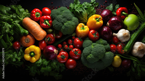 Assorted vegetable background