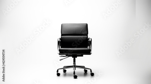 A modern office chair stands against a clear white background.