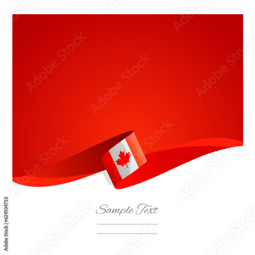 New abstract Canada flag ribbon