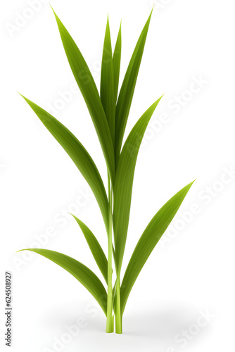 Wallpaper Mural green leaf isolated on white, generative ai	 Torontodigital.ca