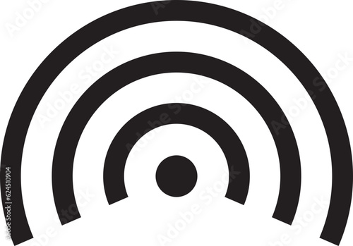 Wifi free zone symbol. Wireless signal sign. Mobile internet vector icon.