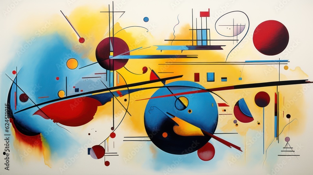 Obraz premium Abstract, colorful geometric pattern.