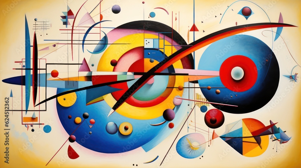 Obraz premium Abstract, colorful geometric pattern.