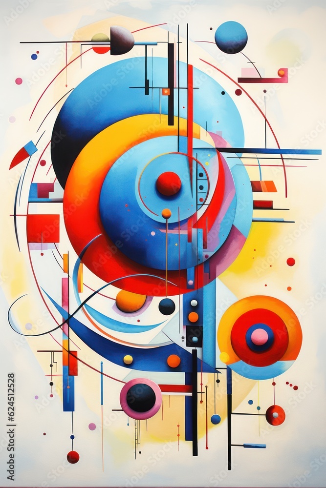 Obraz premium Abstract, colorful geometric pattern.