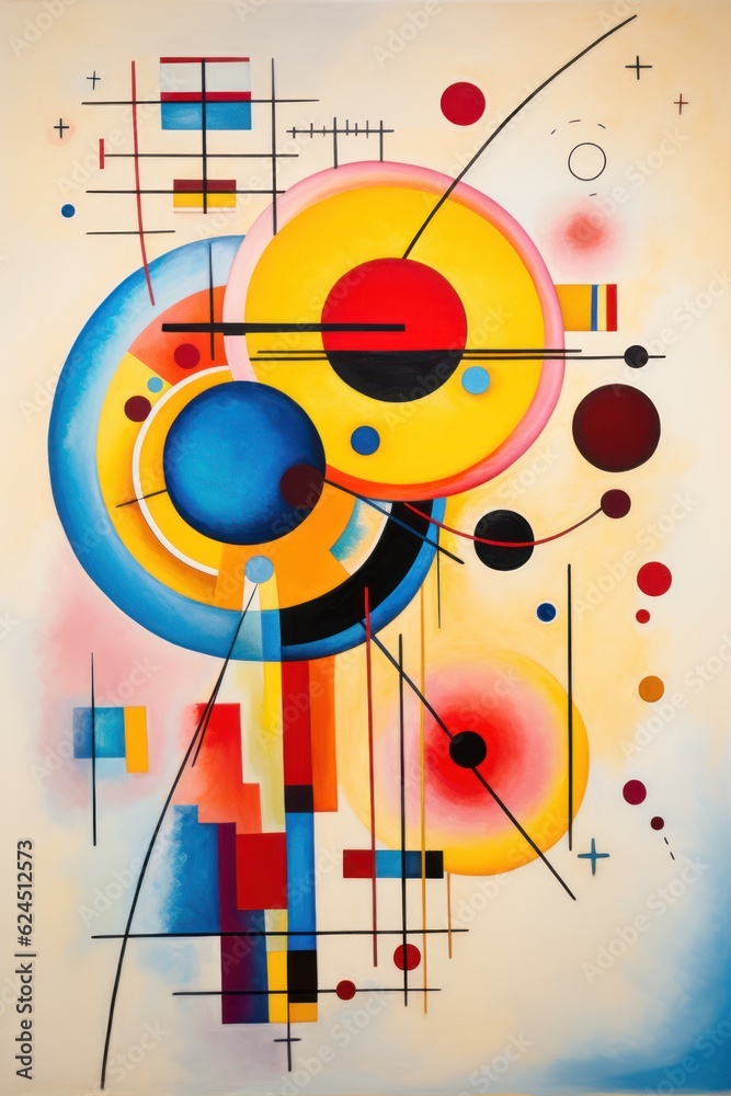 Obraz premium Abstract, colorful geometric pattern.