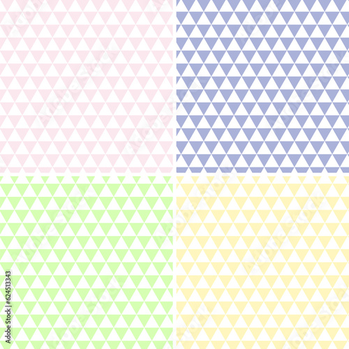 Abstract Pattern color Triangle background texture geometric, monochrome vector decoration design illustration with copy space.