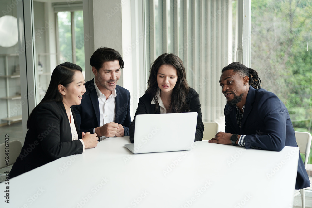 Business discussions. Shot of businesswomen brainstorming in an office.. young people group in modern office have team meeting and brainstorming Business discussions. Shot of businesswomen brainstorming in an office.. young people group in modern office have team meeting and brainstorming