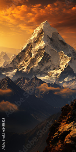 Mount Everest Range at sunrise © STORYTELLER