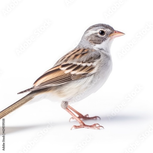 Brewers sparrow bird isolated on white. Generative AI