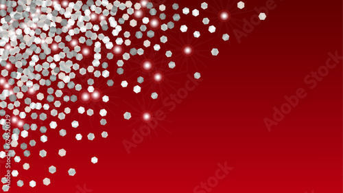 Realistic Background with Confetti of Glitter Particles. Sparkle Lights Texture. Party pattern. Light Spots. Star Dust. Explosion of Confetti. Design for Card.