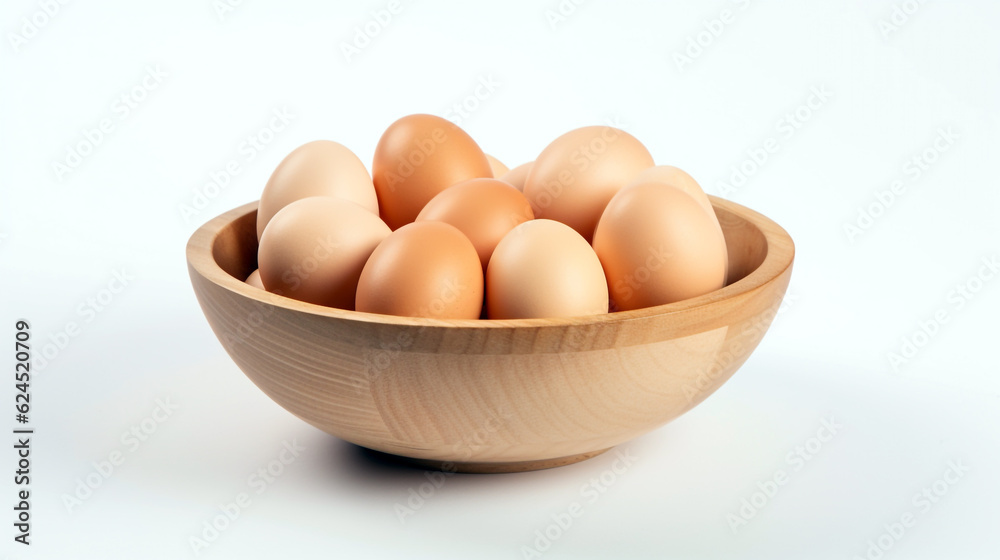eggs in a bowl. Generative Ai. eggs in a bowl. Generative Ai.