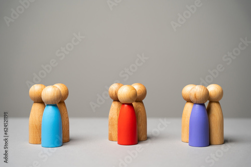 Papier peint The concept of market segmentation