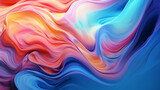 abstract colorful background with waves. Generative Ai. 