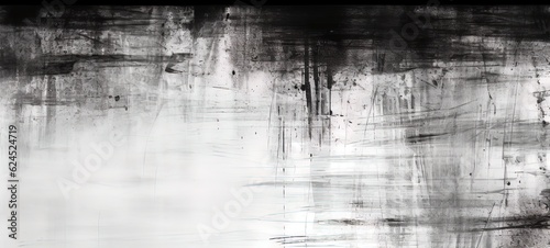 Texture background. Distressed grungy, black, grey, white colors. Splatter, rough paint. Dirty, grunge, glitch pattern. Aged, dark, metal effect. Generative AI.