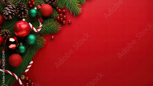 Christmas Holiday Background. Illustration AI Generative.