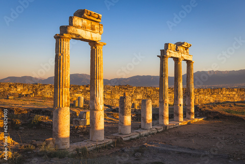 In the ruins of ancient Hierapolis photo