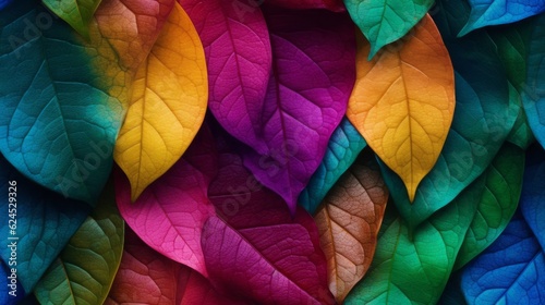 Colorful Fall Leafs. created with Generative AI Technology, ai, generative