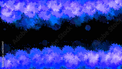 abstract deep dark blue cloudy background with splashes