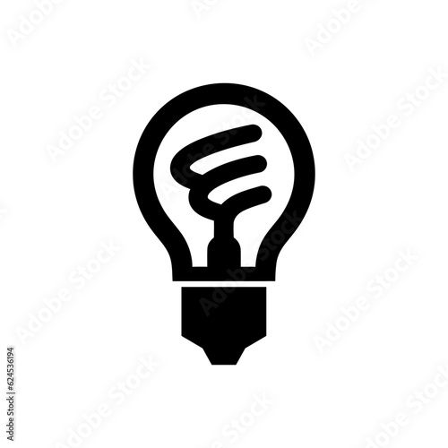 Energy-efficient lightbulb icon