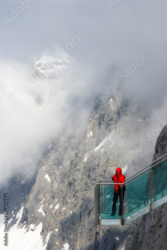 The high Austrian region of Dachstein, view from the Dachstein cable car station, Austria, Europe	
 photo