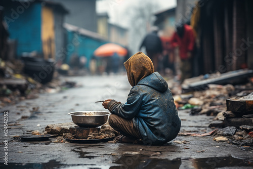 Fototapeta Hunger, poverty