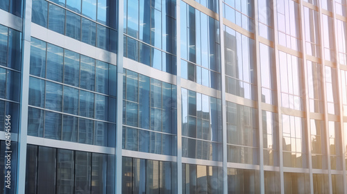 Office building with many window  outside view photo