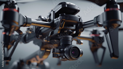 Close-up of dji drone camera