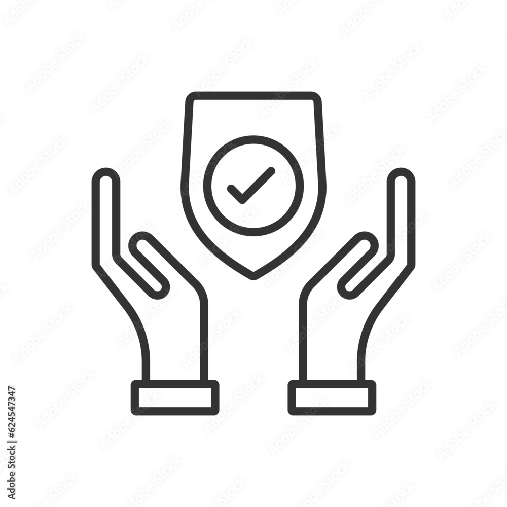 Insurance Protection Hands Icon Insurance Protection Hands Icon