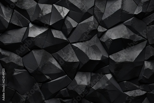 Art black concrete stone texture for background in black