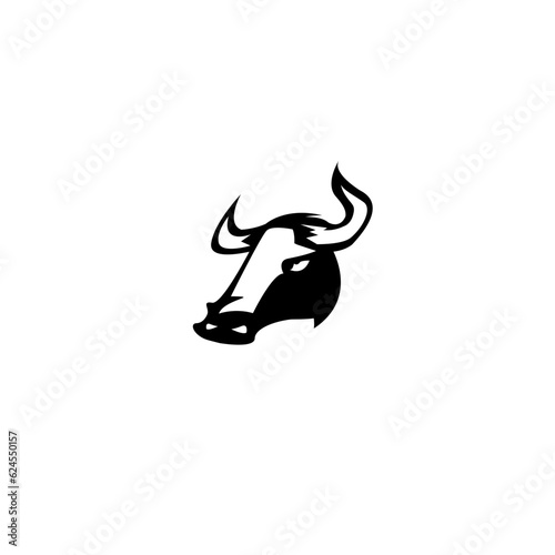 Bull head image.Vector illustration