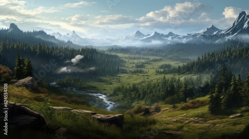 Open World Environment Game Art