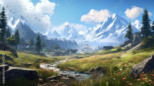 Open World Environment Game Art