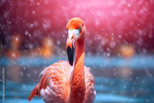 Graceful Beauty: The Pink Flamingo in Vibrant Splendor © Marc