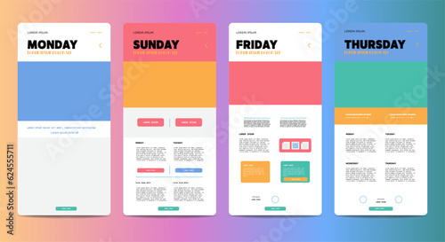 Diseño de plantilla con elementos modernos, colores actuales y espacio para texto. 