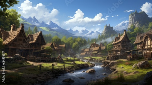 Role Playing Game Landscape with secret unknown places Artwork
