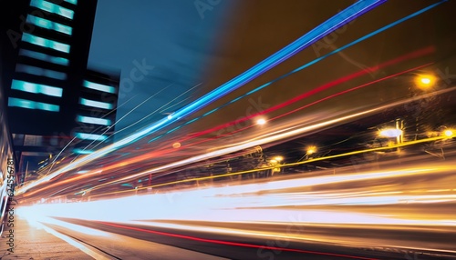 Neon speed lines, neon lines background, neon speed, Generative AI