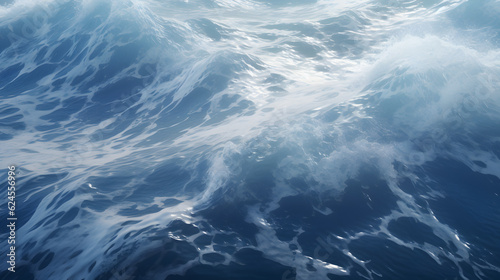 nature environment concept - Ocean water surface texture, vintage background genrativ ai © Jan