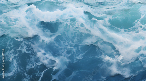 nature environment concept - Ocean water surface texture, vintage background genrativ ai © Jan