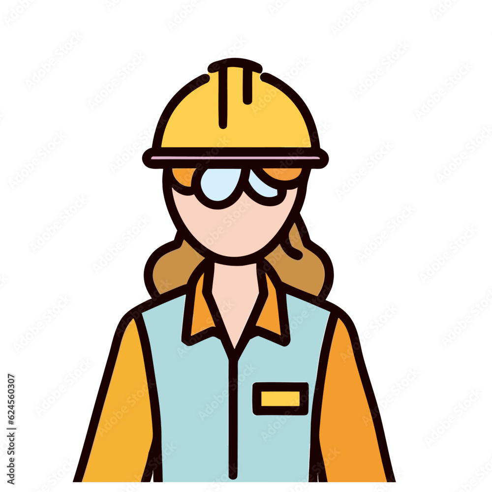Vector of a Female Scientist, Simple Vector Graphic for Science and Research Themes Vector of a Female Scientist, Simple Vector Graphic for Science and Research Themes