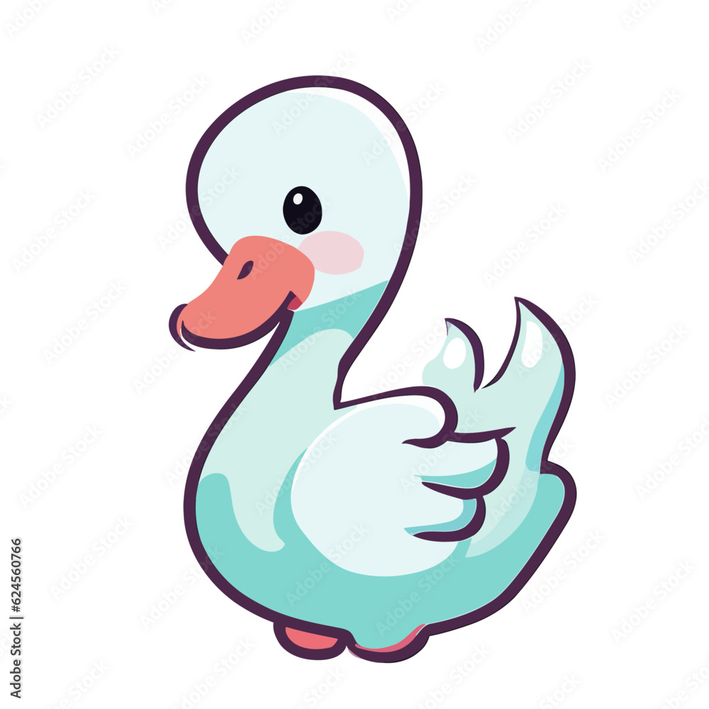 Vector of cute duck,duck vector illustration,cute duck vector