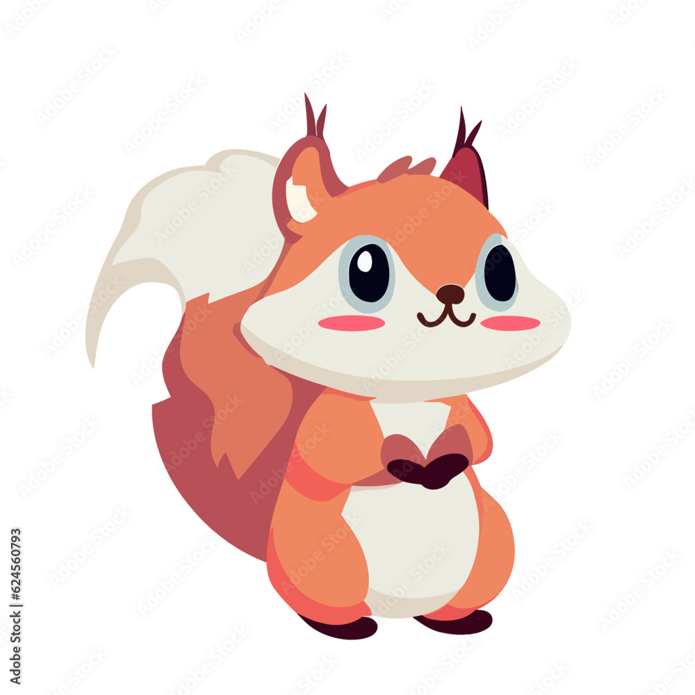 Squirrel, Playful Squirrel Illustration for Outdoor and Nature Designs Squirrel, Playful Squirrel Illustration for Outdoor and Nature Designs