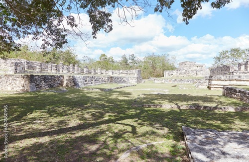 Mayapan, the last of the great Mayan cities, was built as a smaller copy of nearby Chichen Itza, also in Yucatan, Mexico photo
