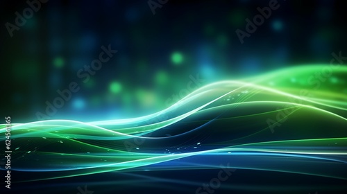 abstract futuristic background portal tunnel with pink blue and green glowing neon moving high speed wave lines and glare lights. Data transfer concept Science style wallpaper 
