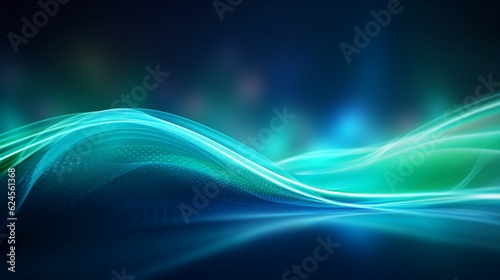 abstract futuristic background portal tunnel with pink blue and green glowing neon moving high speed wave lines and glare lights. Data transfer concept Science style wallpaper 